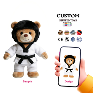 Nuovo Orsacchiotto Personalizzato con Uniforme da Taekwondo, Design Ricamato, Giocattolo in Peluche Venduto Direttamente dalla Fabbrica - Product Image 1