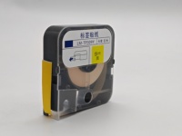 Stiker Label cocok dengan MAX 370/380/390 printer Label dalam 5mm 9mm 12mm ukuran tersedia dalam putih transparan dan kuning