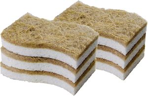 Eco Friendly Biodegradable Natural <b>Compressed</b> Kitchen Sponge Cellulose Coconut Walnut 250%-500% Water Absorption Dish - Product Image 1