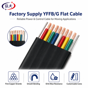Câble plat YFFB/G en nitrile, résistant à l'abrasion, renforcé en acier, pour grue, type feston - Product Image 3