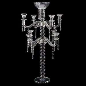 Candelabro <span class=keywords><strong>in</strong></span> Cristallo Artigianale da 15 Pollici con Catene di Cristallo - Product Image 5