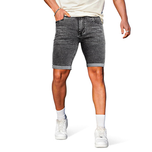 <b>Men's</b> Custom Eco-Friendly Mid Waist <b>Jeans</b> Shorts Compression Board Shorts <b>Drawstring</b> Closure Casual - Product Image 1
