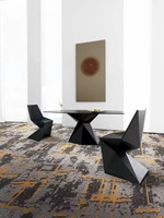 Dalles de moquette modulaires emboîtables en polypropylène écologique, modernes, multicolores, rembourrées et capitonnées, pour écoles, bureaux et maisons
