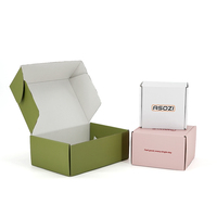 Caja de Cartón Corrugado con Logotipo Personalizado, Caja de Embalaje Plegable para Envío Aéreo, para Comercio Electrónico, Regalos y Suscripciones