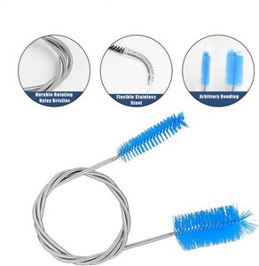 Glass Tube Pipe Cleaners <b>Brush</b> Kit Long Handle Nylon Tube Cleaning <b>Brushes</b> Home Cleaning Supplies for <b>Bottle</b> Funnel Cleaner - Product Image 4
