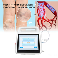 Système laser médical à diode 980nm 1470nm pour endolifting, traitement laser des varices, coagulateur laser veineux