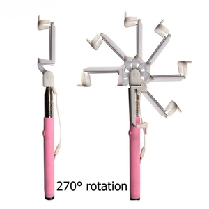 Phổ xách tay có thể gập lại có dây điện thoại di động <span class=keywords><strong>Monopod</strong></span> Selfie Stick - Product Image 4