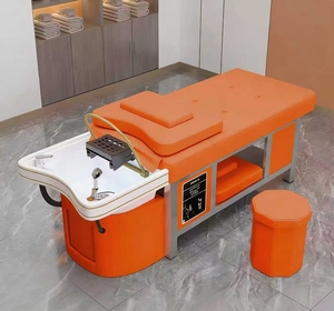 Lavabo de Cerámica de Acero Inoxidable para Terapia Capilar y Masaje Tailandés, Exclusivo para Salones de Belleza, Barberías y Peluquerías - Product Image 2