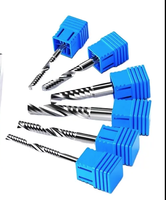 Fraise en carbure de 4mm à cannelure unique Fraise CNC à angle d'hélice 45 Fraise combinée en alliage de tungstène et de cobalt ODM/OEM