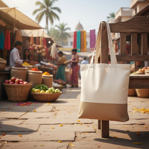 Tote Bag promozionale di materiali organici dall'India - Product Image 3