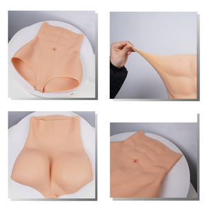 Forme de poitrine en silicone doux au toucher réaliste <span class=keywords><strong>faux</strong></span> muscle hommes hanche fesses pantalon <span class=keywords><strong>fessier</strong></span> en silicone pour crossdresser - Product Image 2
