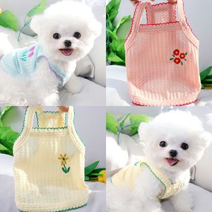 Chaleco Fino de Verano con Diseño de Dibujos Animados para Perros Pequeños (Bichón, Teddy, <span class=keywords><strong>Yorkshire</strong></span>, Pomerania, Poodle) y Gatos - Ropa General para Mascotas al por Mayor - Product Image 1