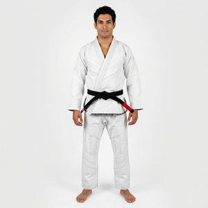 Kimono de BJJ Blanco para Hombre, Gi de Judo de Algodón con Cinturón Negro, Corte Regular, Transpirable, Ropa de Artes Marciales, Talla Adulto - Product Image 1