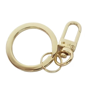 Tùy chỉnh <span class=keywords><strong>Keychain</strong></span> Carabiner tôm hùm Clasp với chia vòng chìa khóa - Product Image 1