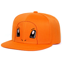 Gorras de Camionero Divertidas y Lindas con Bordado de Monstruo de Dibujos Animados, Gorra de Béisbol de Mezcla de Algodón con Visera Plana, Gorra de Hip-hop para el Sol