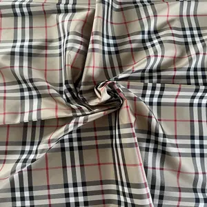 Howmay two tones yarn dyed check twill taffeta silk fabric 19m/m 55" 140cm 100% pure silk fabric for evening dress