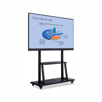 Écran interactif multi-touch sans fil de 55/65/75 pouces avec projection. Convient aux réunions d'affaires. Tableau blanc numérique.