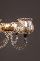Superbe Grand Lustre en Verre de Murano Art Déco Vintage pour Salle à Manger