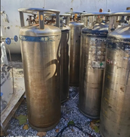 Réservoir Dewar industriel vertical en acier inoxydable soudé, isolé, automatique, pour oxygène liquide, azote, argon, CO2, 175L, 195L, 210L