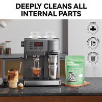 Tablettes de nettoyage écologiques pour machine à café 30%-50% pour ingrédients jetables, faciles à utiliser, de qualité alimentaire, nettoyant expresso pour la maison