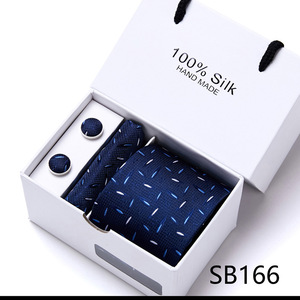 Wholesale Custom 100 Polyester <strong>Tie</strong> <strong>Pocket</strong> <strong>Square</strong> <strong>Tie</strong> Clip Cufflinks Necktie Gift Box Set <strong>Orange</strong> <strong>and</strong> Blue <strong>Ties</strong> for Men - Product Image 6