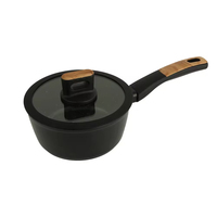Ensemble de 8 ustensiles de cuisine en aluminium antiadhésif avec casserole, poignées en bakélite, compatible gaz et induction, passe au four, au micro-ondes et au lave-vaisselle