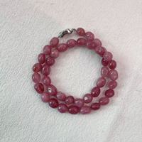 Collier double perles en acier inoxydable fait main de 10 mm, design personnalisé, avec perles de corail blanc pour enfants, porte-bonheur