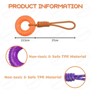 Mainan Anjing Latih Interaktif Grosir Custom, Mainan Tarik Anak Anjing dengan Tali Nilon - Product Image 6