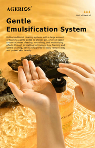 Huile de bain Agerios bio de qualité supérieure Ingrédients à base de plantes Gel douche liquide hydratant pour peaux sensibles et sèches - Product Image 3