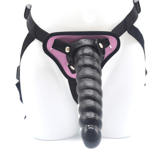 Dildo con forma de concha de 22 cm con correa, precio de fábrica, pene de plástico, tapón <span class=keywords><strong>anal</strong></span>, <span class=keywords><strong>strapon</strong></span> para juguete sexual lésbico - Product Image 4