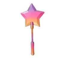 Stylet Décoratif Baguette Magique Étoile Dégradée, Mignon, Imprimé en 3D, avec Fonction Tap-to-Pay, pour la Maison, le Bureau, les Paiements Quotidiens et les Fêtes