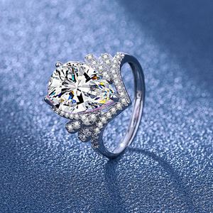 Offre Spéciale brillant 5 carats haute charbon de bois diamant goutte d'eau pendentif doux élégant clavicule collier - Product Image 3