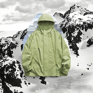 Blouson bomber unisexe à fermeture éclair, écologique, avec col montant et logo frontal, pour les aventures en plein air d'automne - Randonnée et pêche - Product Image 2