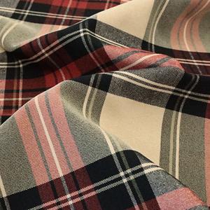 Caqui escocés estiramiento TELA ESCOCESA Poliéster Viscosa Spandex hilo teñido Pantalones de <span class=keywords><strong>mujer</strong></span> abrigo vestido sombrero ropa para niños - Product Image 6