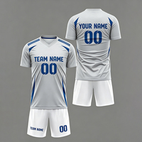 Fabrik-Großhandel Fußball-Uniform-Designs Sublimationsdruck Schnelltrocknende Maßgeschneiderte Logo-Fußballtrikots Herren-Fußballtrikots