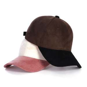 Casquette de baseball sportive à deux tons en daim Hiblan personnalisée BSCI, 6 panneaux, logo brodé 3D, vente en gros, structurée, style papa, 100% polyester - Product Image 3