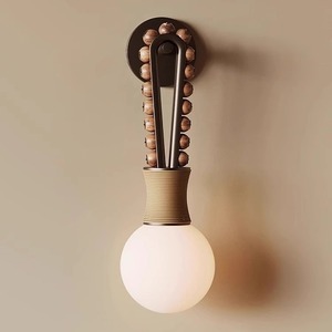 Lámpara de pared moderna con pantalla de tela, luz LED, base E27, para dormitorio, sala de estar, pasillo, estudio, habitación de invitados - Product Image 4