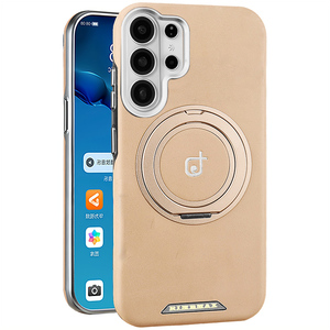 Premium Magnetic PU Leather <b>Phone</b> Case for Samsung S26 S23 S24 Ultra S25 Plus With 360° Rotation Ring Stand Protective Cover - Product Image 1