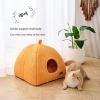 Coussin de couchage rond pour chat, moderne, doux, épais, mignon, luxueux, pour intérieur, petit et grand, lit-caverne pour animaux de compagnie, vente chaude