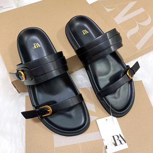 Sandalias de Verano Ligeras Tipo Muffin para Mujer, Tallas Grandes, Estilo Europeo Americano, con Suela de EVA y Parte Superior de Color Sólido - Product Image 3