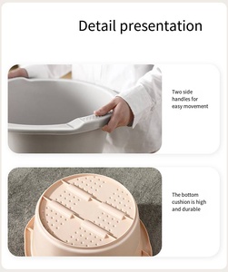 Au Cat Massage Bain de pieds épaissi Grand bain ménager avec poulie Seau de bain de pieds Seau de pédicure - Product Image 2