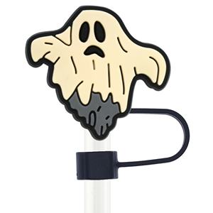 Cubierta Decorativa para Pajitas de 10 mm para Fiestas de Halloween, Tapa de Silicona Reutilizable para Pajitas con Pegamento Suave Universal y Protección Contra el Polvo - Product Image 6