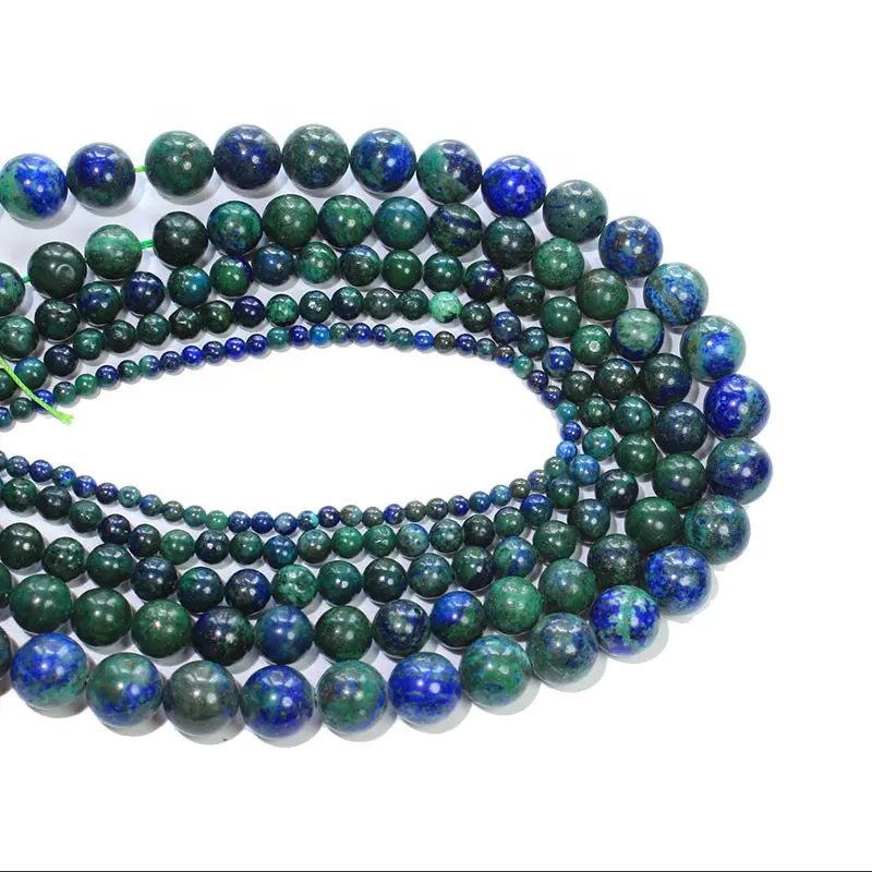 4-12mm Natural Lapis Lazuli Malachite Azurite Agates Stone Beads For Jewelry Making Bracelet Necklace