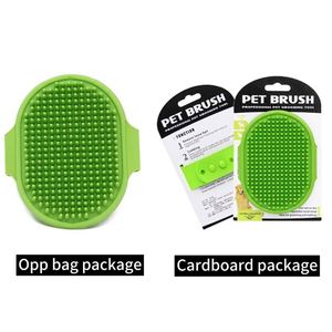 2024 Hand-held Rubber <b>Pet</b> Shedding Bath <b>Brush</b> Cat Washing Hair Dog Grooming Shampoo <b>Brush</b> with Adjustable Strap for Dog and Cat - Product Image 5