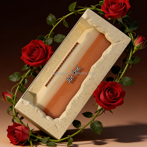 Jueone – Nouveaux pots à bougies vides en verre et béton, carrés, grande capacité 25 oz, pour remplir de la <span class=keywords><strong>cire</strong></span>, récipients en ciment - Product Image 6