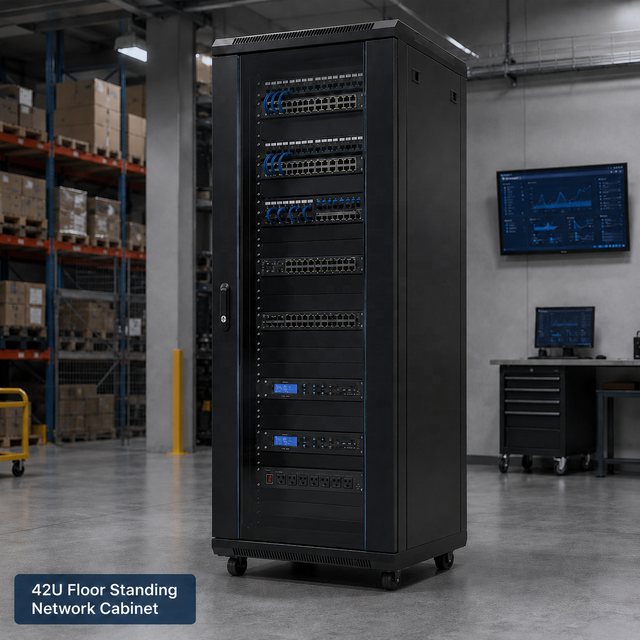42U Server Rack Internet Network Cabinet Floor Standing Telecom DDF Data Center Server Rack