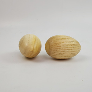 Instrumento de percusión de madera con forma de huevo para niños, instrumento musical de madera natural, juguete unisex para niños de 2 a 4 años - Product Image 1