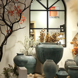 FANGSHENG <span class=keywords><strong>Pot</strong></span> <span class=keywords><strong>de</strong></span> fleurs suspendu moderne noir écologique réglable minimaliste en céramique pour plafond <span class=keywords><strong>XXL</strong></span> pour extérieur - Product Image 6