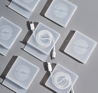 Organisateur de câbles de charge avec support de téléphone et enrouleur de câbles, boîte de rangement, cadeau promotionnel avec logo personnalisé