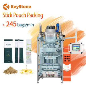 Máquina Envasadora de Sobres de Café Multi-Línea, Máquina Empacadora de Azúcar en Polvo en Barra para Sellado Trasero, Sellado de 3 Lados y Sellado de 4 Lados - Product Image 1